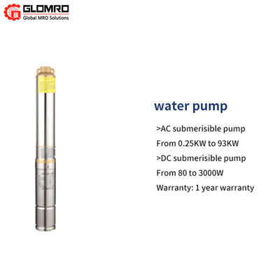 Portable High Head Solar Powered Submersible Water Pump 110V 2HP For Irrigation System