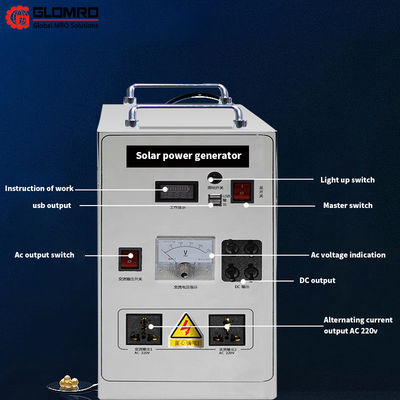 Household Solar Panel Full Set 220v With Air Conditioning Generator All In One Outdoor